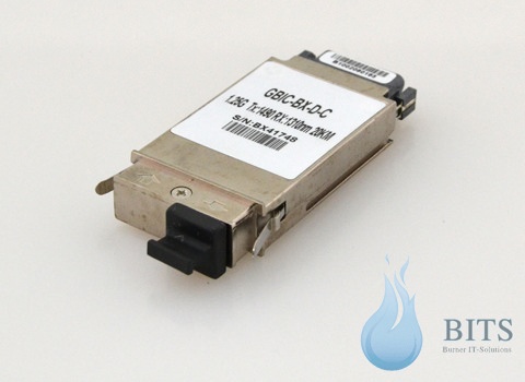 1000BASE-BX-D single fiber GBIC,Tx1490nm/Rx1310nm, 20km Cisco kompatibel