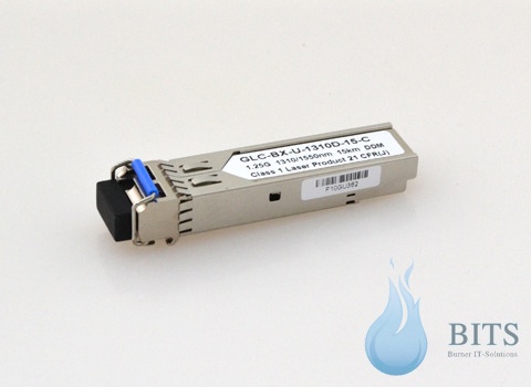 1000BASE-BX-U ,single fiber,Tx1310nm/Rx1550nm, 15km, Cisco kompatibel.